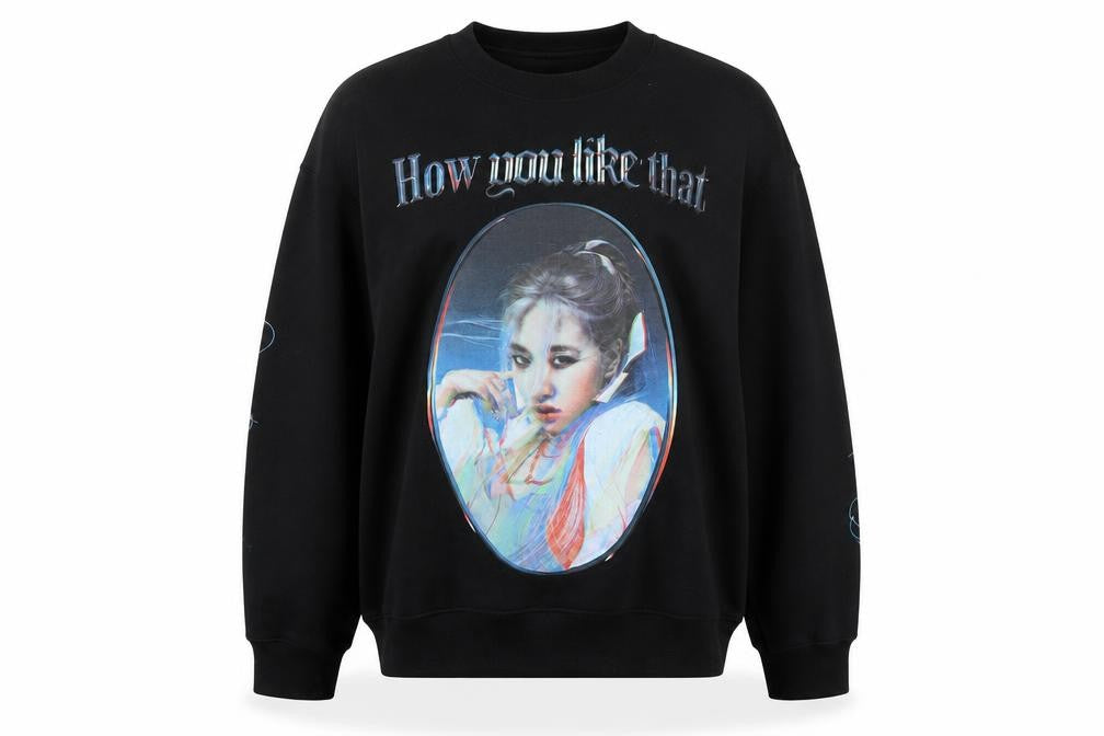 BLACKPINK Women's Black S Pullover Sweatshirt How You Like That Graphic
