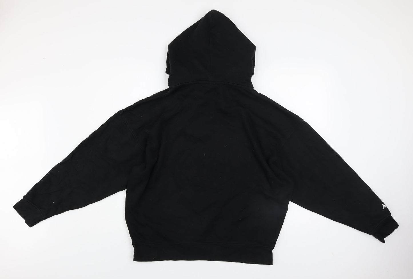 Kappa Men's Black Pullover Hoodie Medium Graphic Logo Sweatshirt
