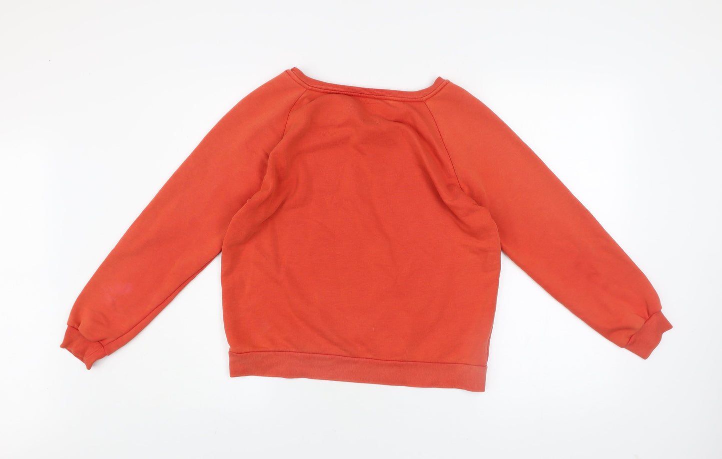 Zara Trafaluc Women’s Orange Graphic Print Pullover Sweatshirt M