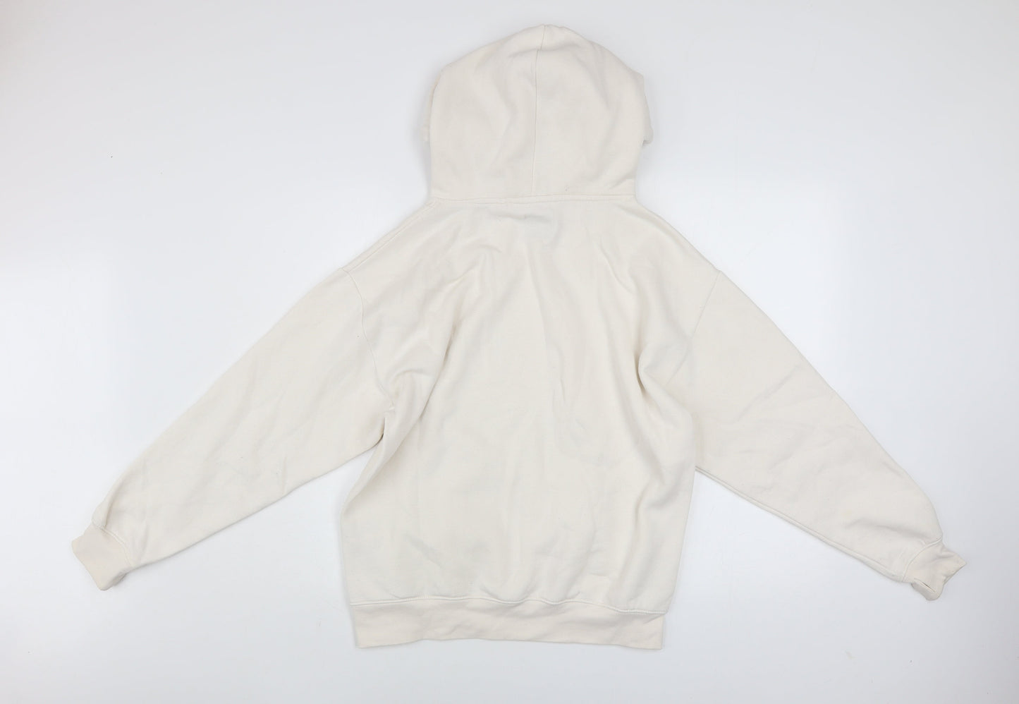 Bench Women Beige Pullover Hoodie UK 10 Cotton Polyester