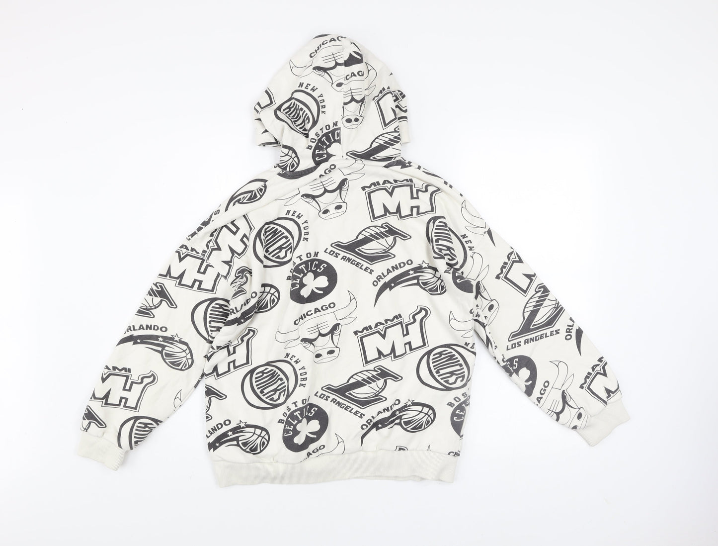 Marks and Spencer Boys Multicoloured NBA Pullover Hoodie 12-13Y Fleece Cotton