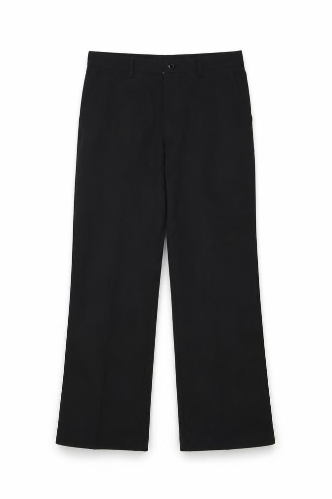 Selected Men's Black Wool Blend Regular Fit Dress Trousers 32/34