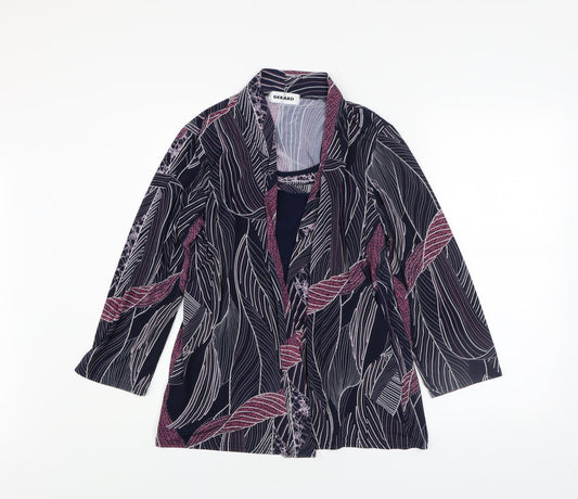 Gerard Womens Multicoloured Floral Tunic Blouse Size 16