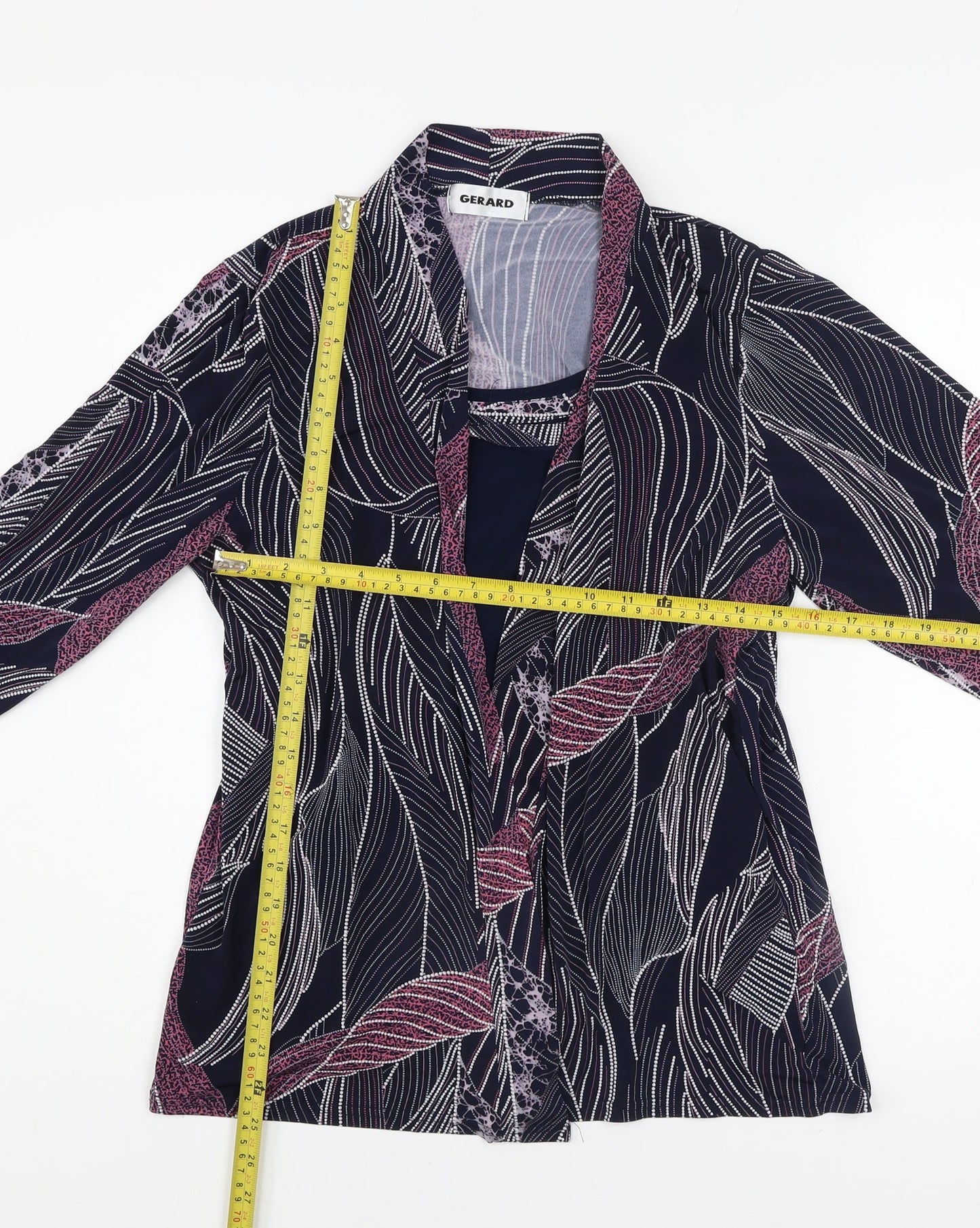 Gerard Womens Multicoloured Floral Tunic Blouse Size 16