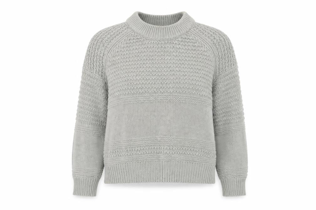 Universal Thread Women Grey XL Chunky Knit Crew Neck Jumper