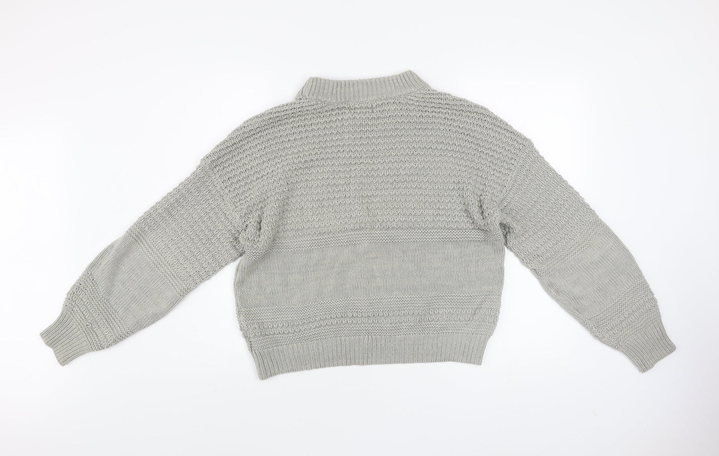 Universal Thread Women Grey XL Chunky Knit Crew Neck Jumper