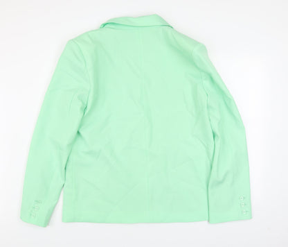 SLA Mens The Label Mint Green S Blazer Lined Classic Mid-Length