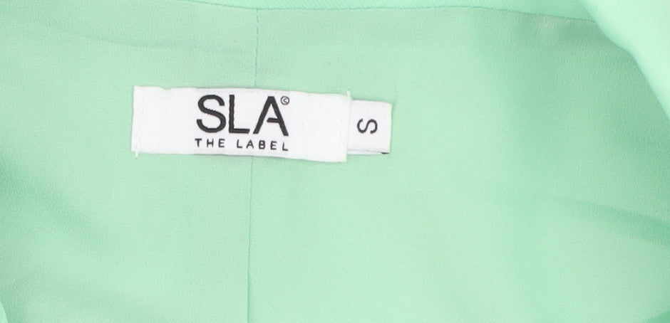 SLA The Label Mint Green Unisex S Blazer Lined Classic Mid-Length