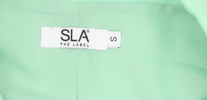 SLA Mens The Label Mint Green S Blazer Lined Classic Mid-Length