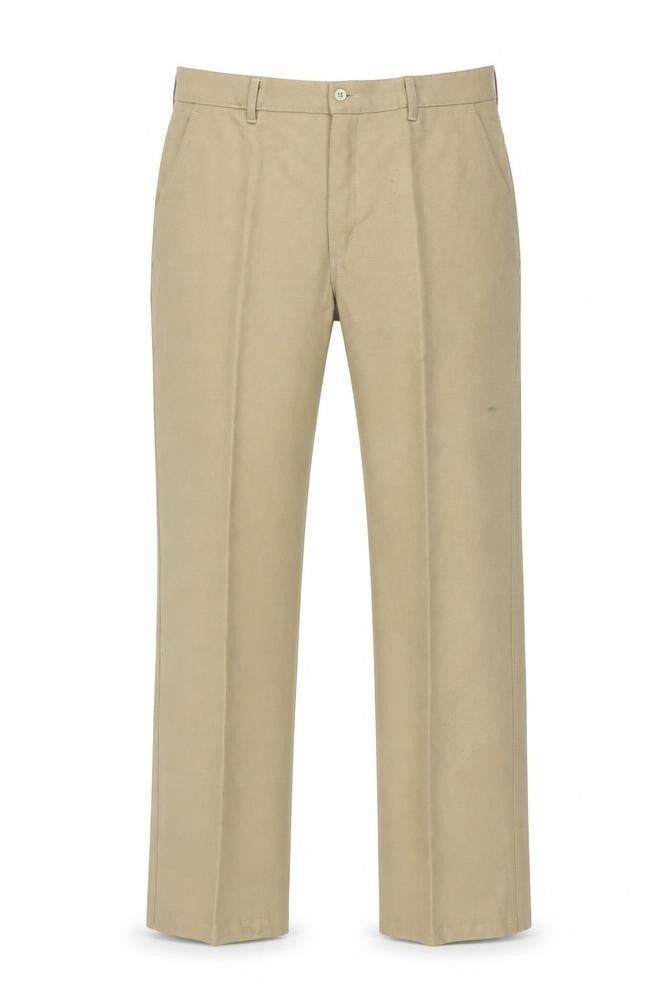 St Bernard Men's Beige 34 Regular Fit Chino Trousers