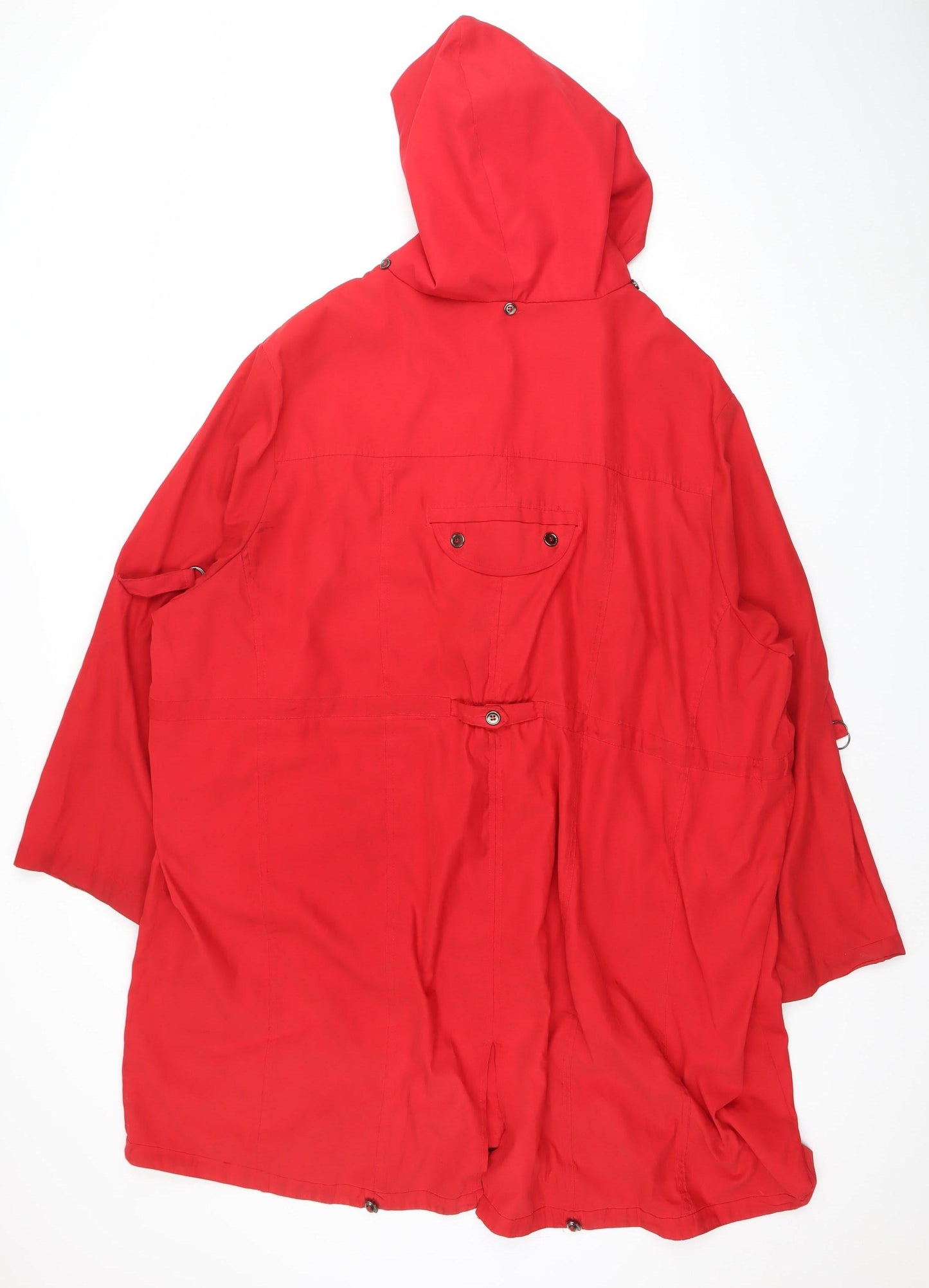Challenge by Regatta Womens Red Hooded Parka Jacket Size 6