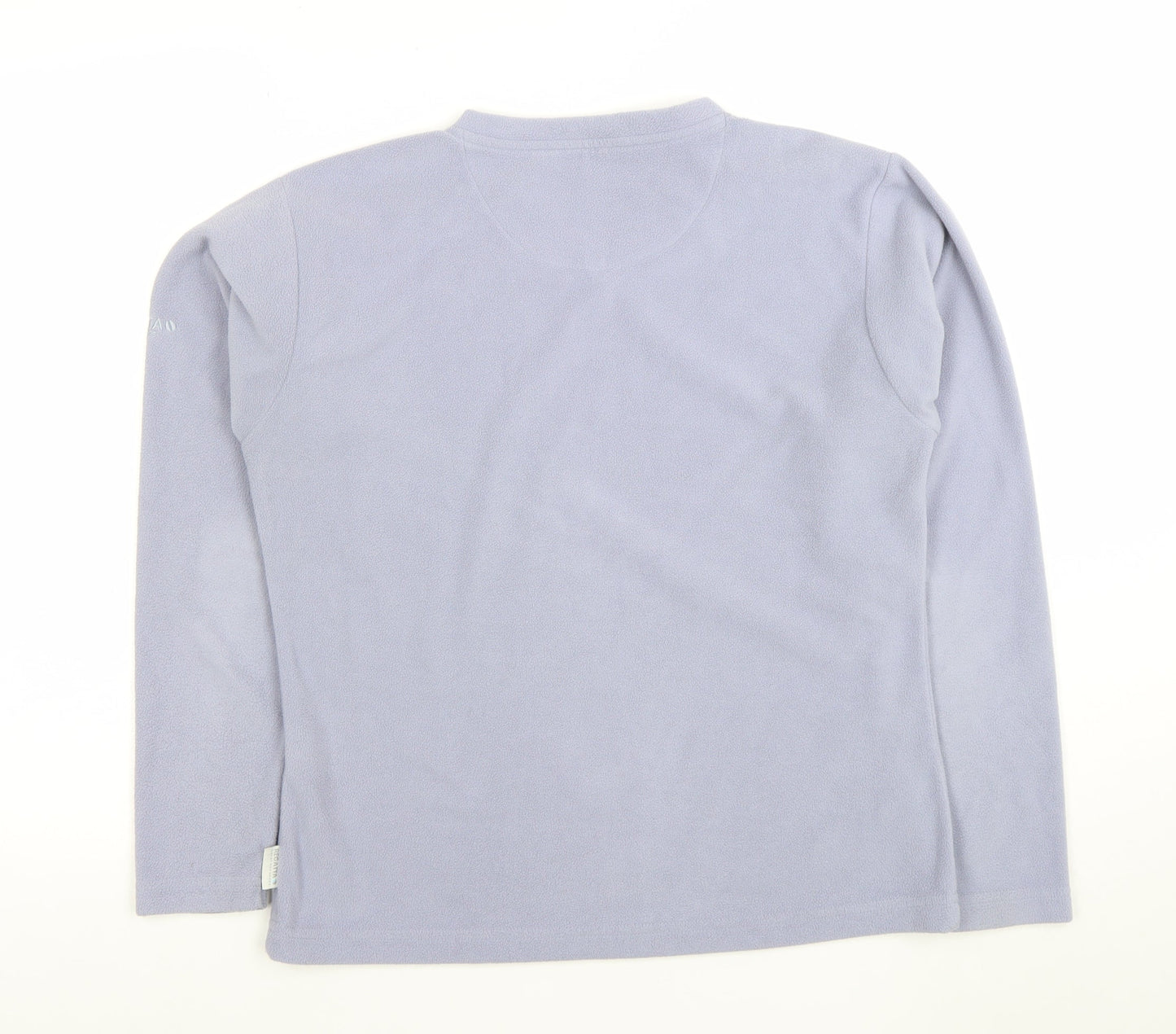 Regatta Women Lilac Fleece Pullover Sweatshirt UK 12 V-Neck Long Sleeve