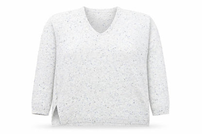 Marks & Spencer Women Grey V-Neck Knit Pullover Jumper M