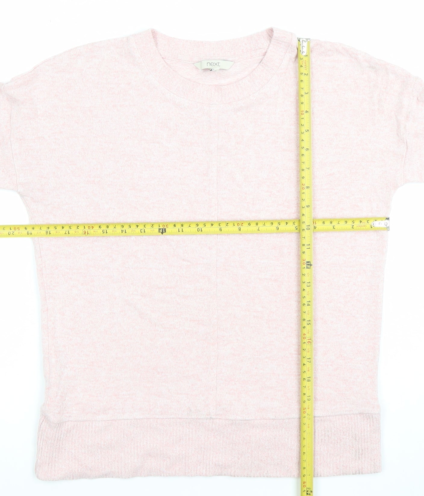 Next Women’s Pink Crew Neck Knit Jumper Size 10 Regular Fit
