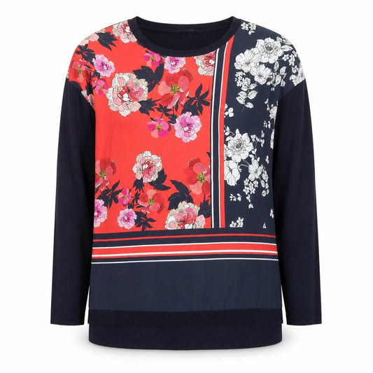 Oasis Women’s Multicoloured Floral Long Sleeve Blouse Size S
