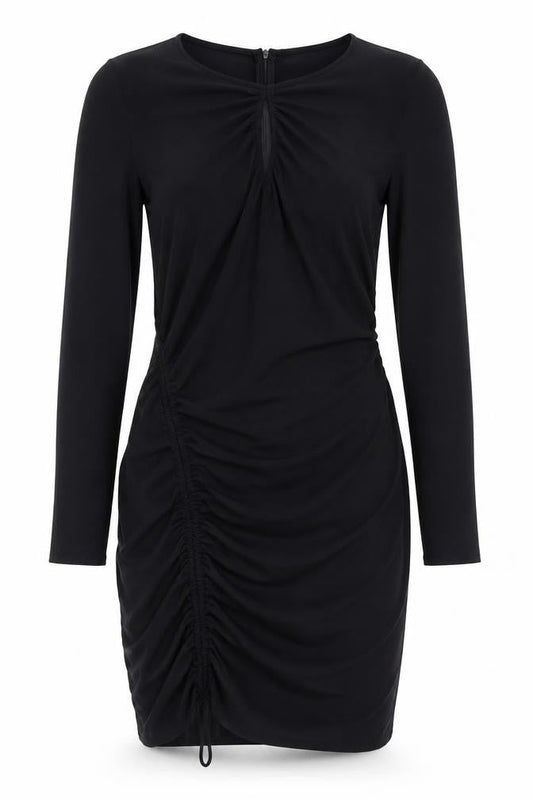 Zara Women’s Black Long Sleeve Bodycon Knee Length Dress Size 12