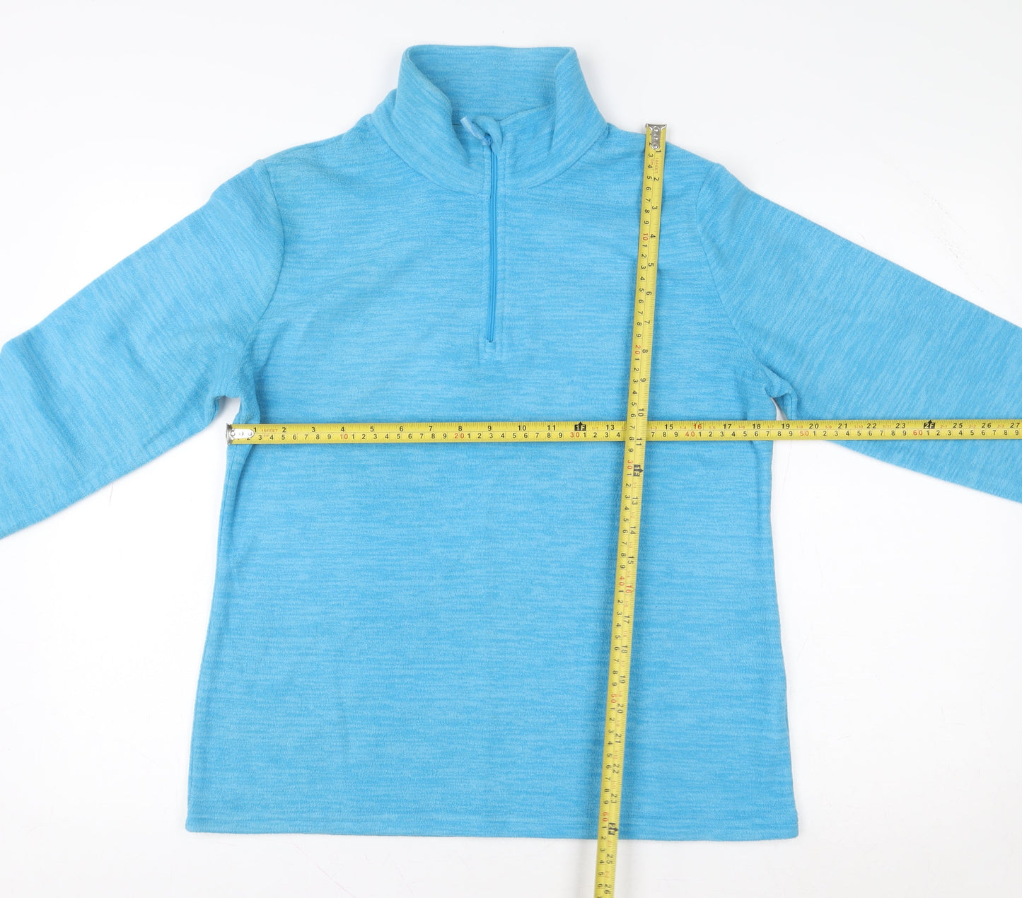 Mountain Warehouse Women's Blue 1/2 Zip Fleece Sweatshirt UK 12