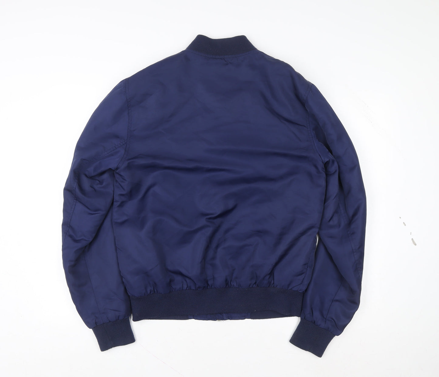 River Island Women's Blue Bomber Jacket Size S