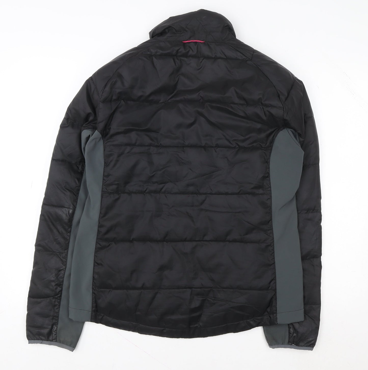 AST Women's Black Puffer Jacket Size L Insulated Full Zip Outdoor Coat