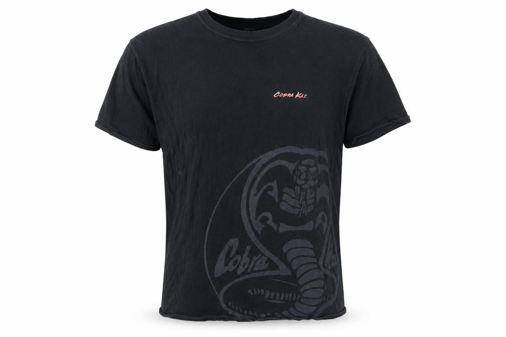 Cobra Kai Men's Black Cotton Graphic T-Shirt L Regular Fit