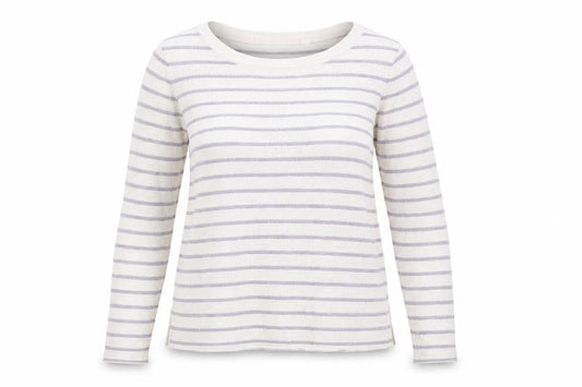 FatFace Women’s Beige Striped Crew Neck Knit Jumper Size 12