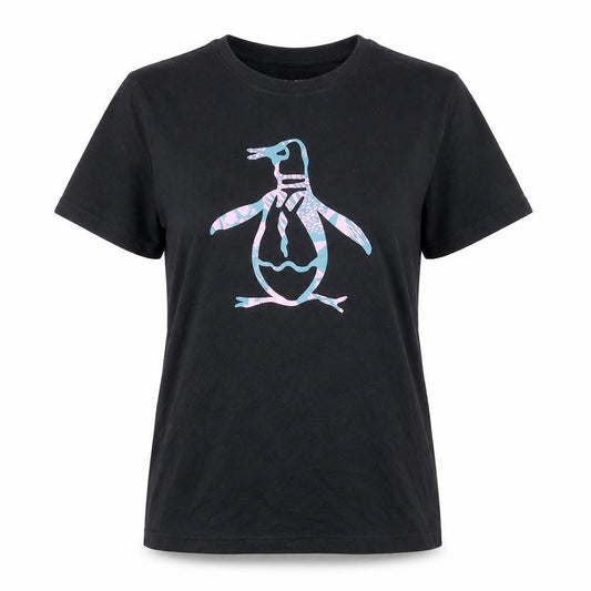 Original Penguin Black Cotton Blend Women’s T-Shirt M Short Sleeve Casual