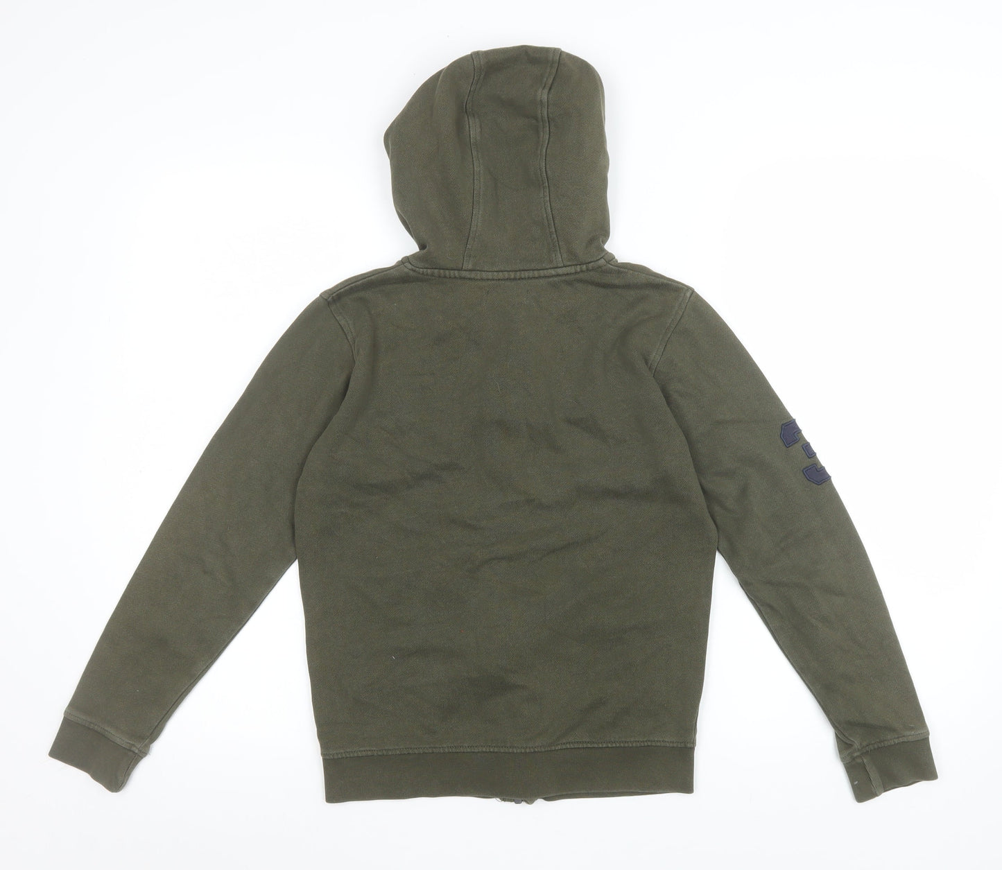 U.S. Polo Assn. Boys Green Full Zip Fleece Hoodie 9-10 Years