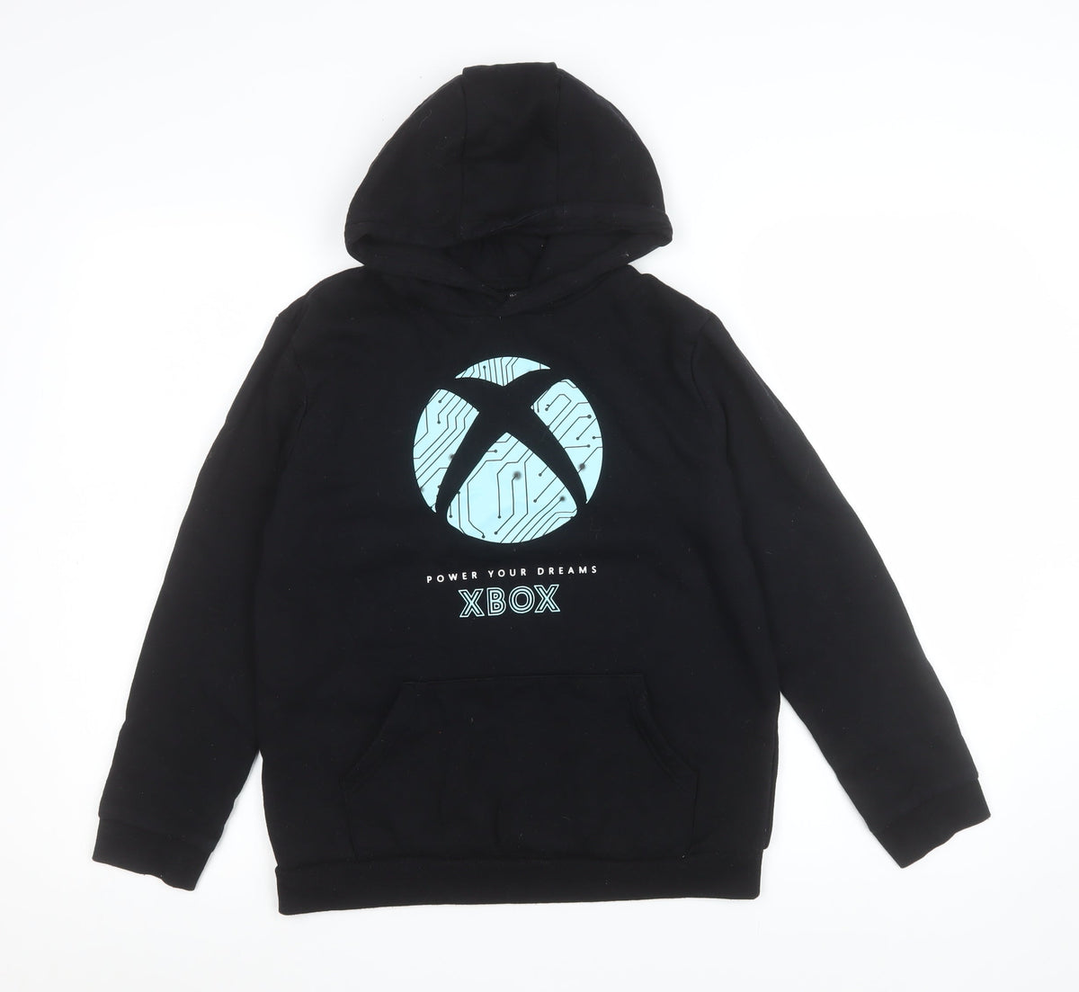 Xbox Boys Black Pullover Hoodie 11-12 Years Fleece Graphic Print