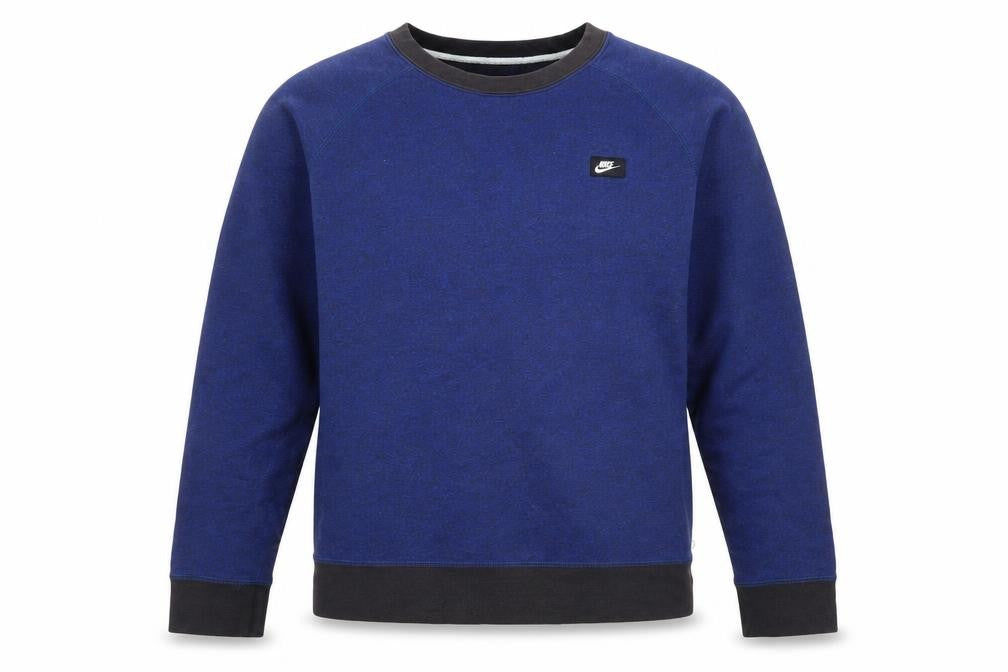 Nike Women’s Blue Crew Neck Pullover Sweatshirt M Cotton Blend