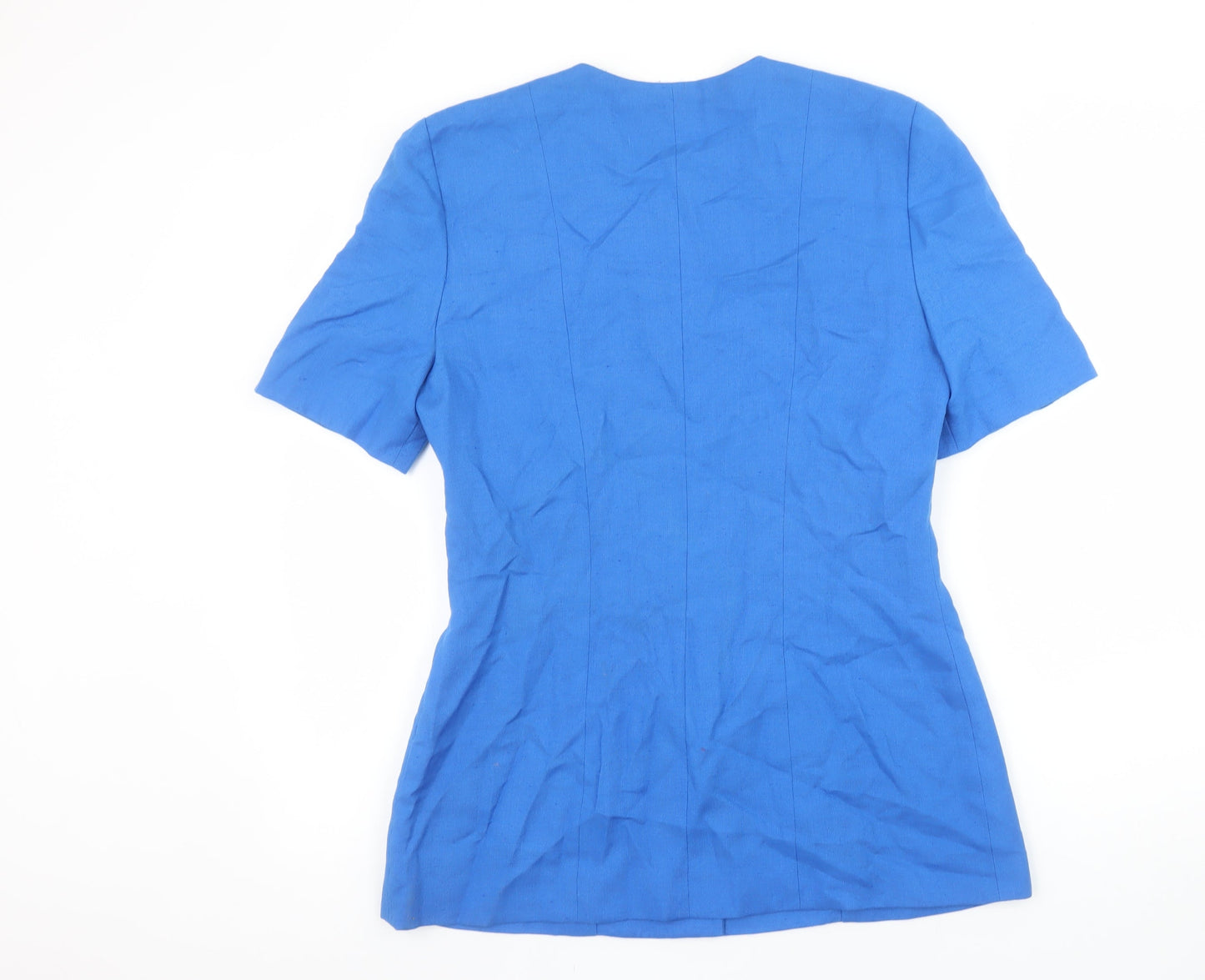 Condici Set Women's Blue Short Sleeve Suit Top Size 12