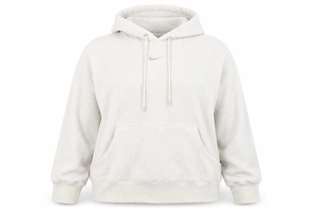 Nike Women's Ivory Pullover Fleece Hoodie 1X Relaxed Fit