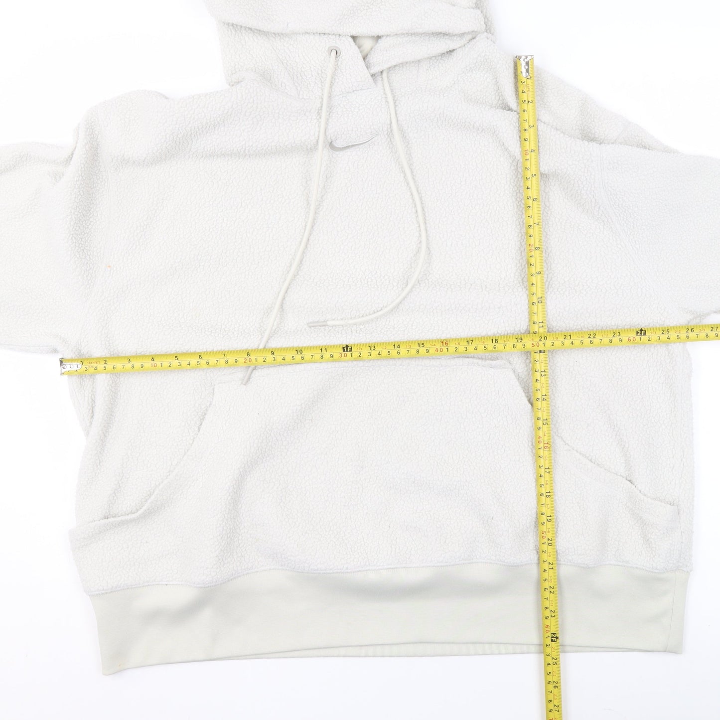 Nike Women's Ivory Pullover Fleece Hoodie 1X Relaxed Fit