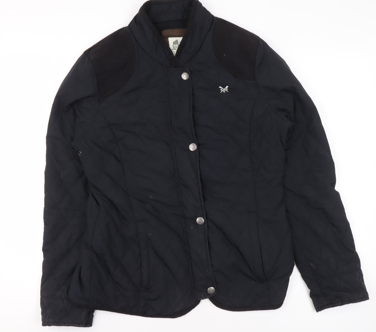 Crew Clothing Co Women’s Black Quilted Jacket Size 10