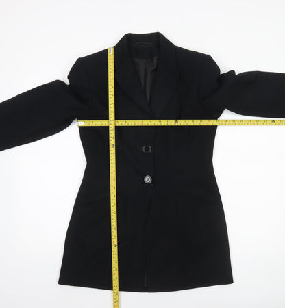 Back view of Principles Women’s Black, size UK 10, Tailored Single-Breasted Suit Jacket