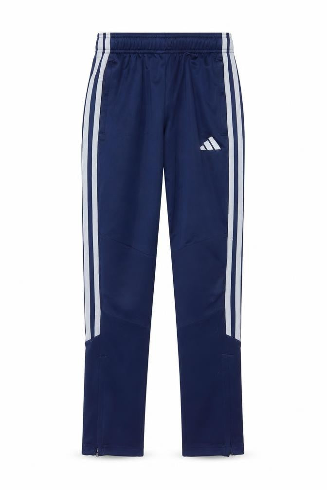Adidas Boys Blue 12 Years Jogger Trousers with Stripes and Elastic Waist