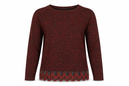 Next Women’s Red Knit Jumper Size 10 Long Sleeve Boat Neck