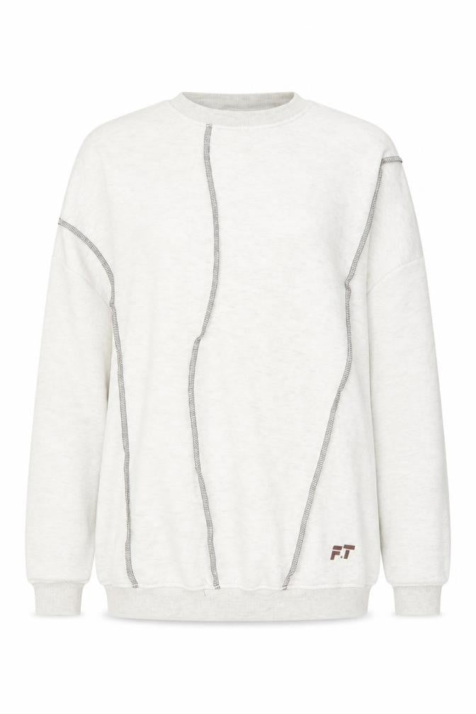 PRETTYLITTLETHING Women’s Beige Pullover Sweatshirt Size 10 Cotton Blend