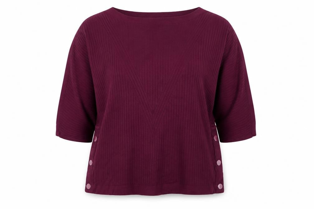 Marks & Spencer Women’s Purple XL Pullover Jumper with Button Accents