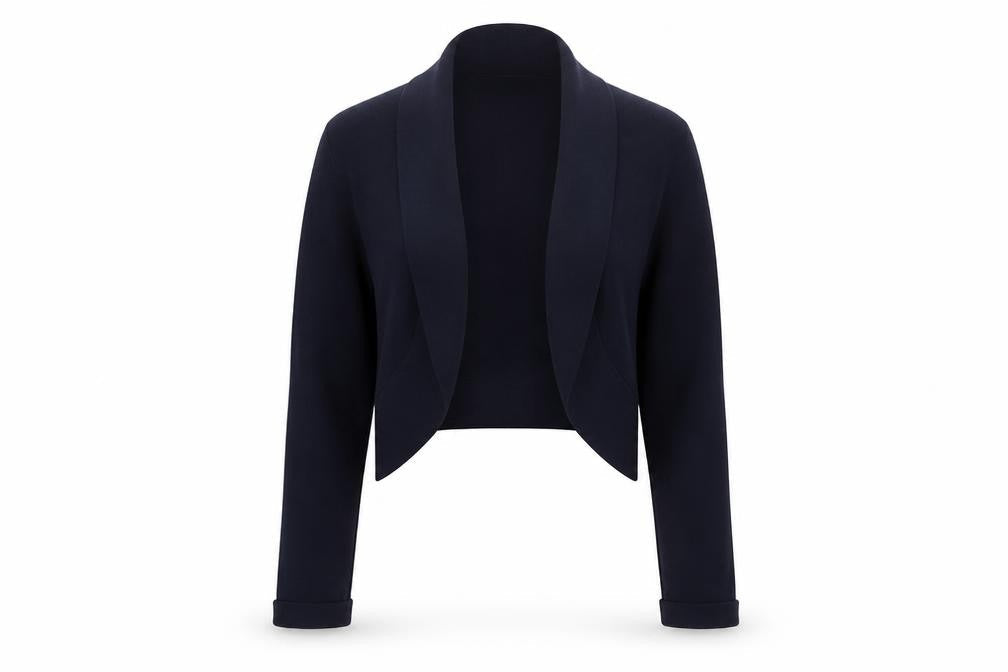 Monsoon Women Blue Small Knit Cardigan Long Sleeve Open Front