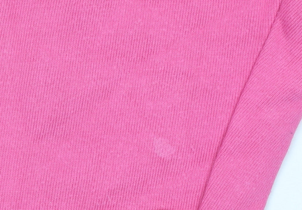 Noughts & Kisses Women's Pink Cotton Sweatpants L Casual