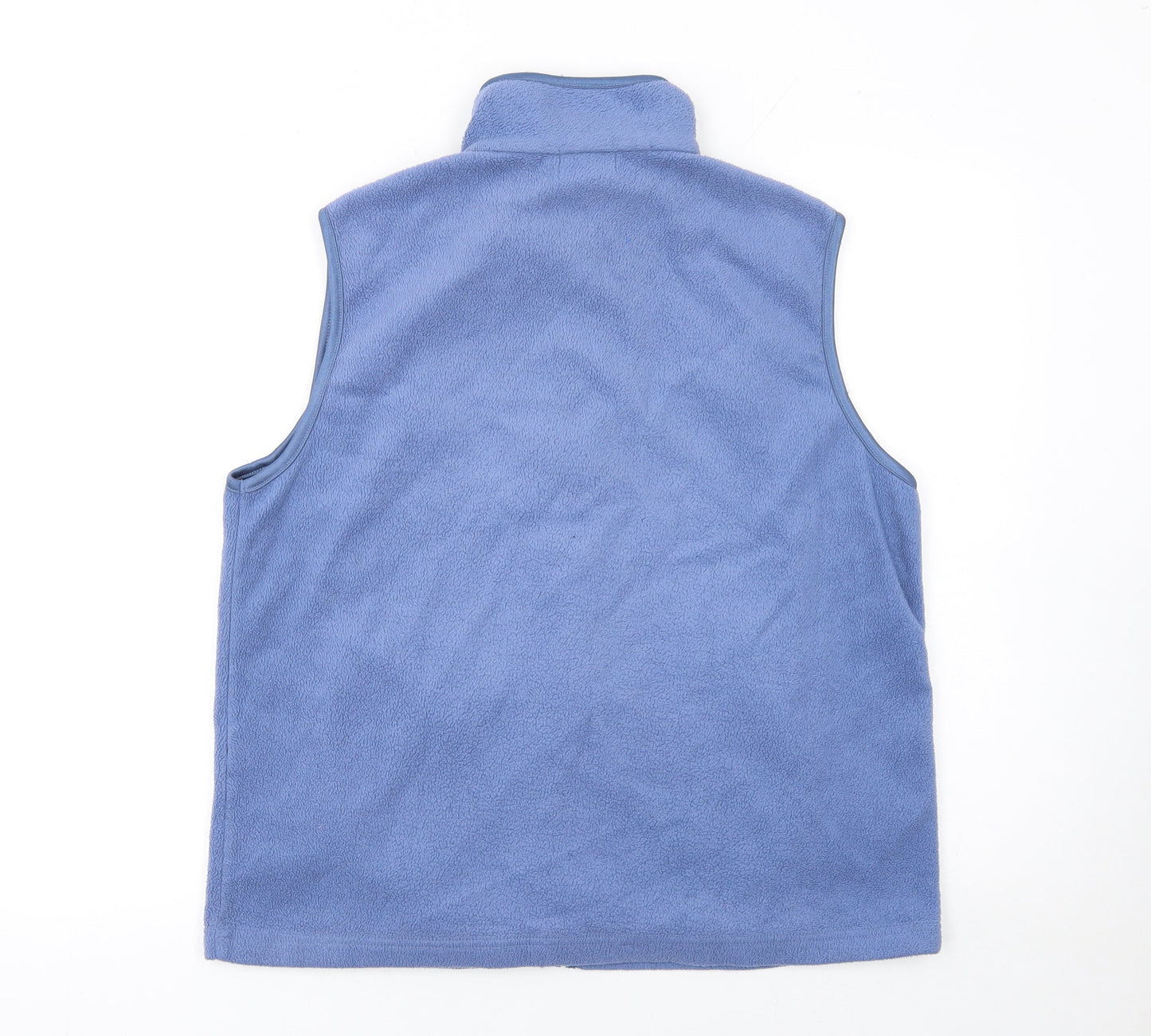 Bonmarché Womens Blue Fleece Zip Waistcoat Bodywarmer Size M