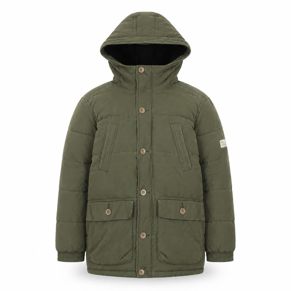 Gap Kids Boys Green Hooded Puffer Jacket 12-13 Years Winter Coat