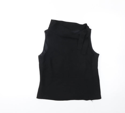 Designers at Debenhams Women Black Size 12 Cowl Neck Sleeveless Blouse