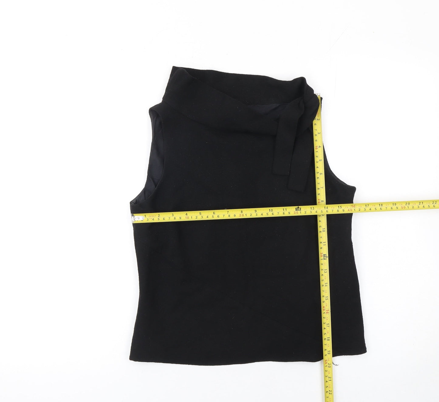 Designers at Debenhams Women Black Size 12 Cowl Neck Sleeveless Blouse
