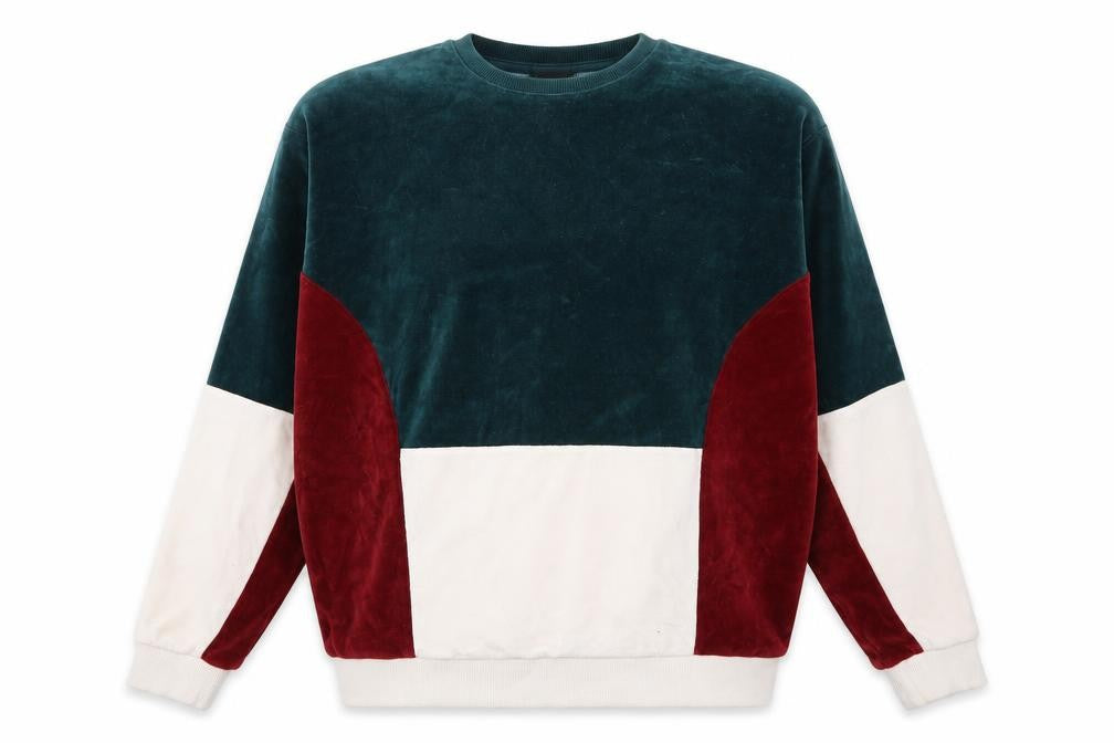 ASOS Men’s Multicoloured Velvet Colour Block Sweatshirt Size S