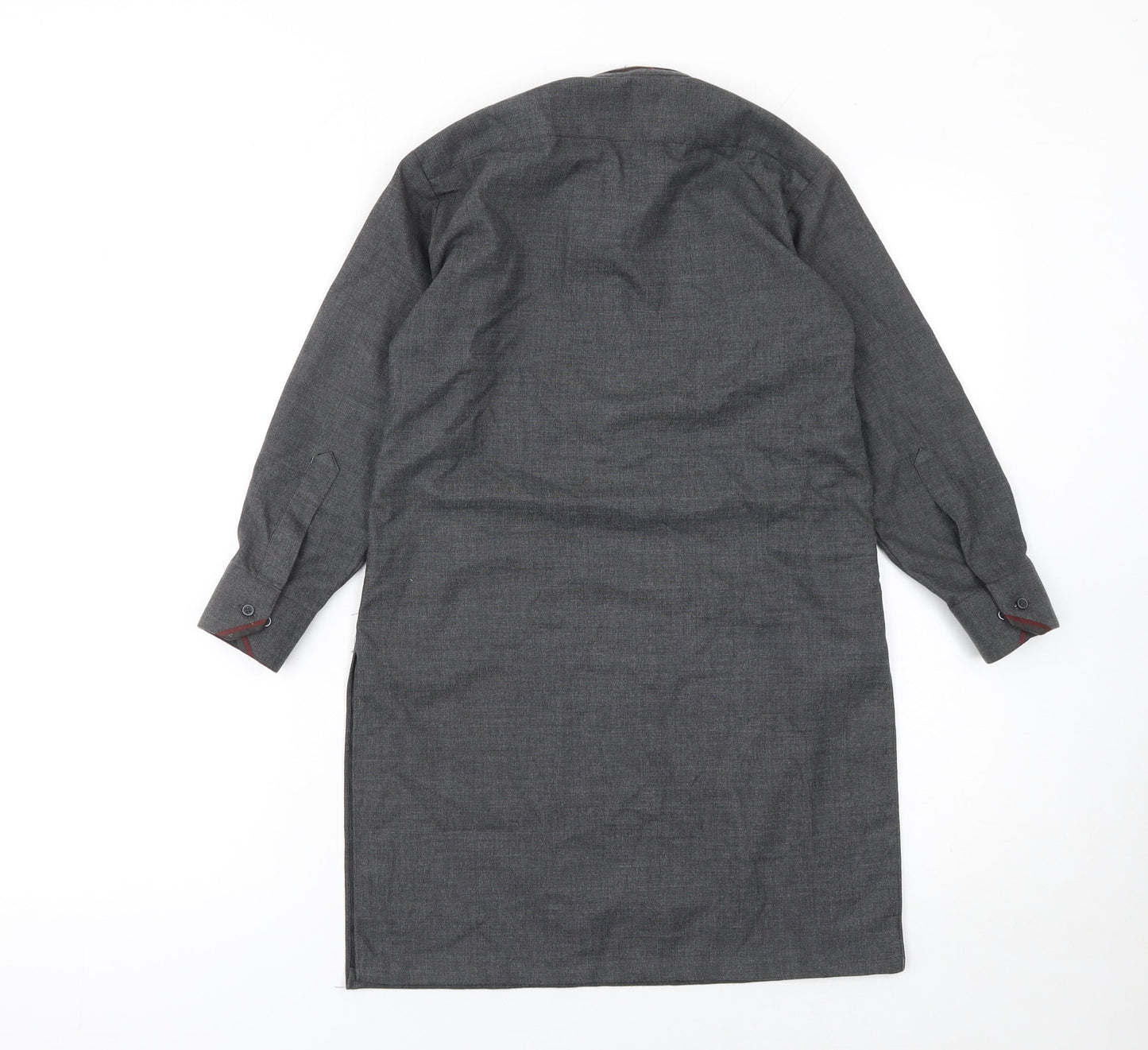 Black Pearl Girls Grey Long Sleeve Cotton Blend Tunic Shirt Size 18