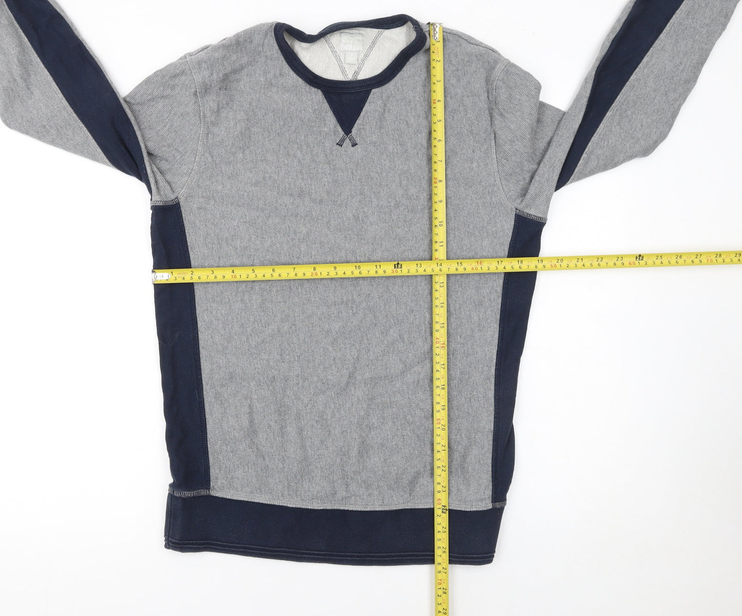 Boden Men's Grey Cotton Crew Neck Pullover Sweatshirt Size S