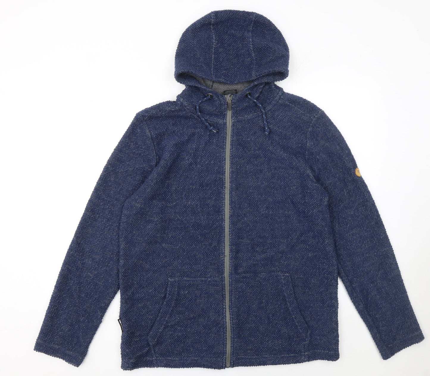 Trespass Men's Blue Full Zip Hooded Knit Hoodie Size S