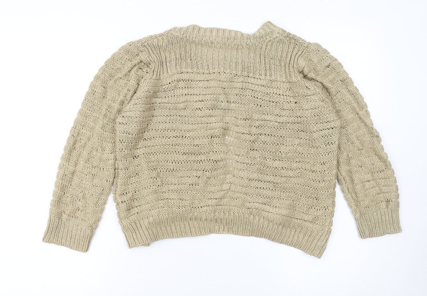 Debenhams Women’s Beige Open-Knit Cardigan Size 16