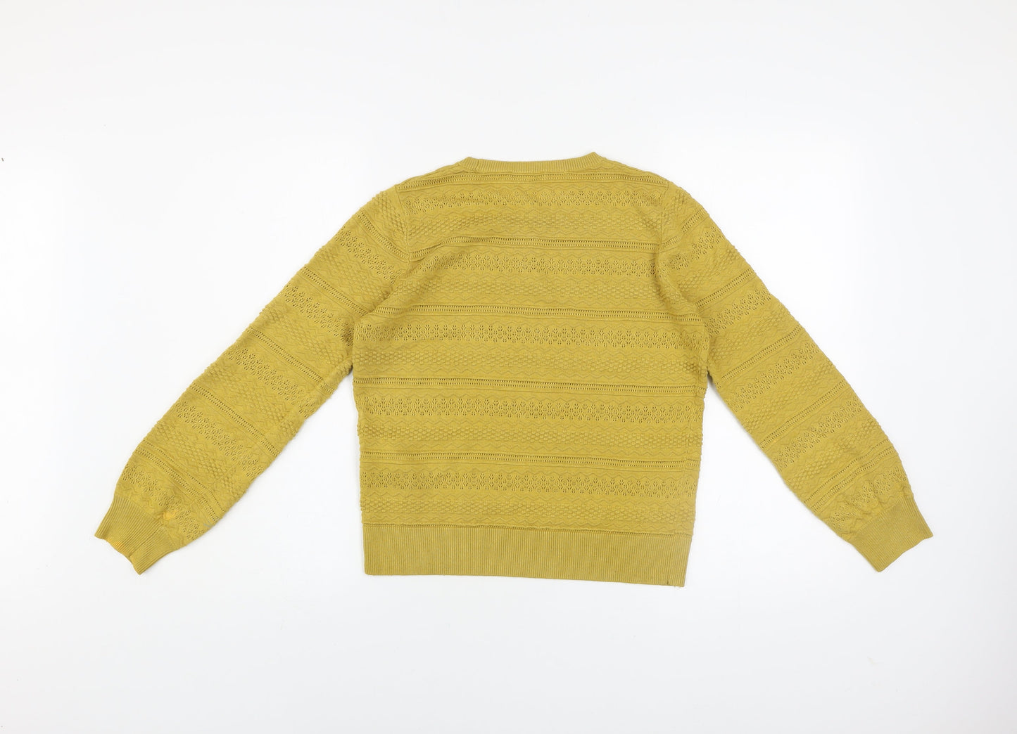 Warehouse Women’s Yellow Crew Neck Knit Jumper Size 12